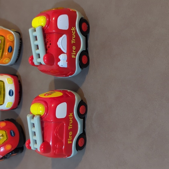 VTech automobiles vehicles ATV race car fire truck ambulance school bus mixer - Picture 8 of 11